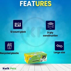 Van Ness Plastics Drawstring Cat Pan Liner Assorted Large 20 Count