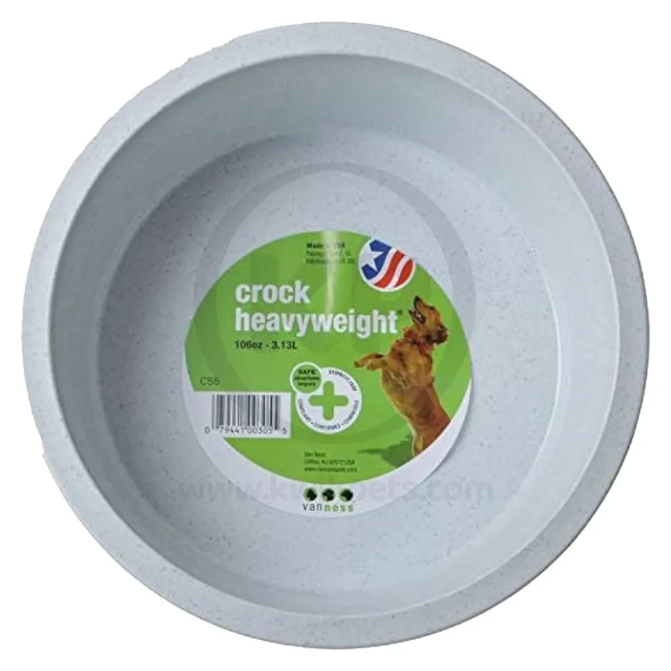 Van Ness Plastics Heavyweight Crock Dish Assorted 106-oz Jumbo