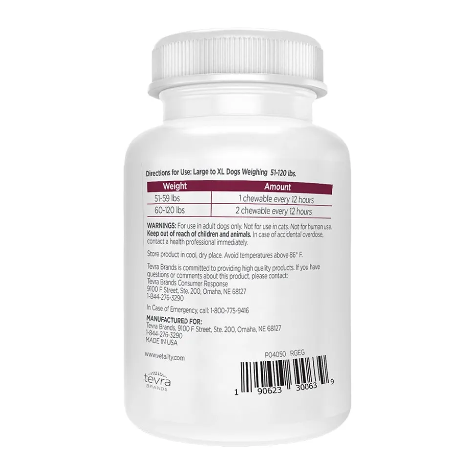 Vetality Canine Aspirin Chewable Tablets 300mg for Large to XL Dogs 120 Count