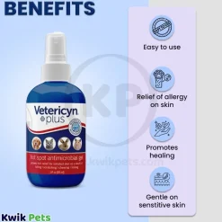 Vetericyn Plus Antimicrobial Hot Spot Gel 3-oz