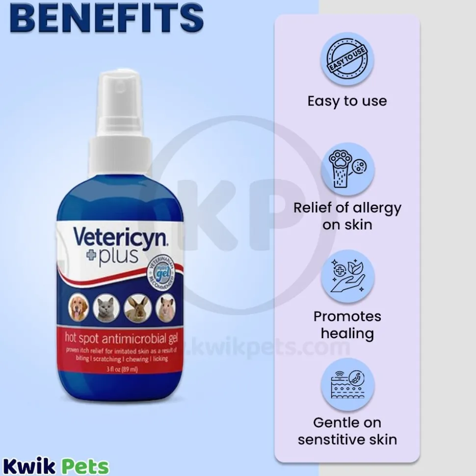 Vetericyn Plus Antimicrobial Hot Spot Gel 3-oz