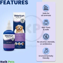 Vetericyn Plus Antimicrobial Eye Wash 3-oz