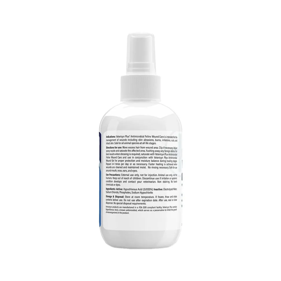 Vetericyn Plus Antimicrobial Feline Wound & Skin Care Spray 3-oz