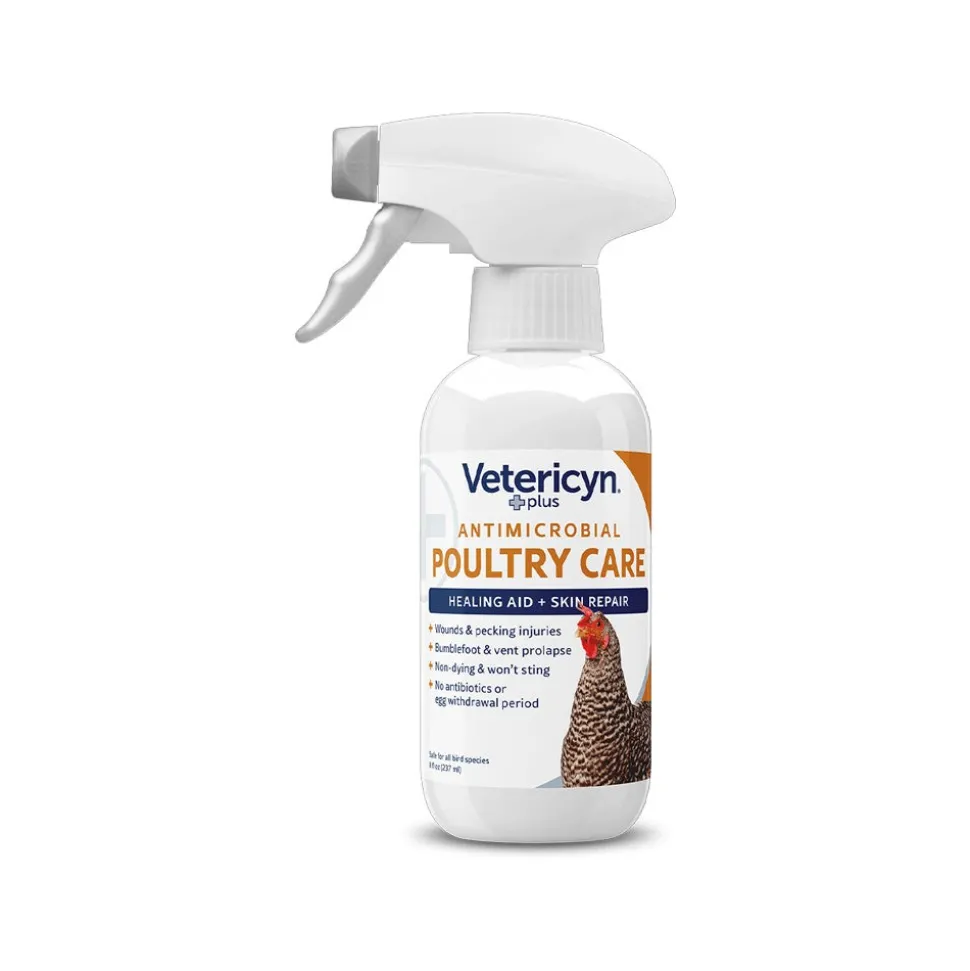 Vetericyn Plus Antimicrobial Poultry Care Birds Spray 8-oz