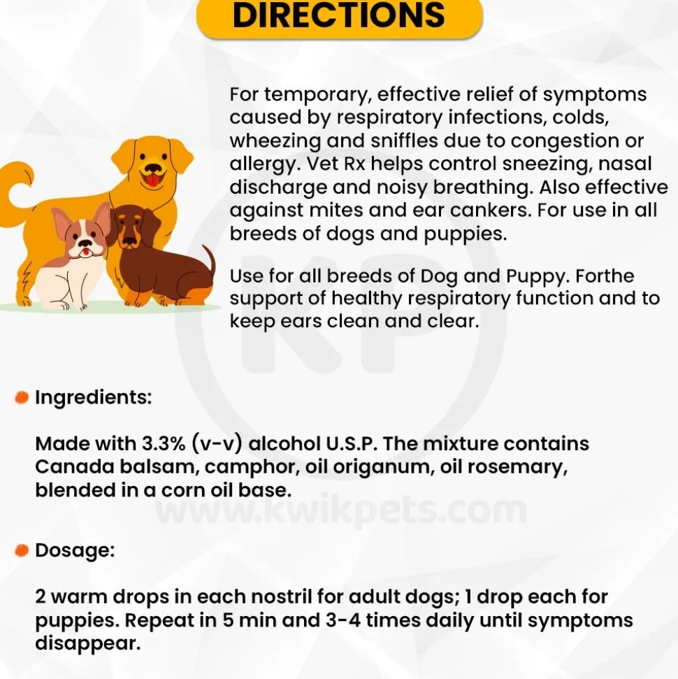 VetRx Dog & Puppy Aid Respiratory Support Solution 2-oz
