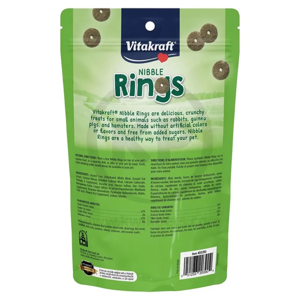 Vitakraft Nibble Rings Crunchy Treats for Small Animals 10.5-oz
