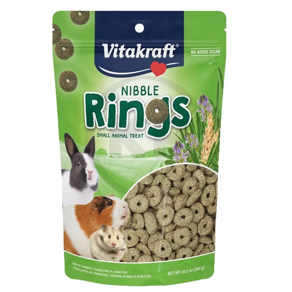 Vitakraft Nibble Rings Crunchy Treats for Small Animals 10.5-oz