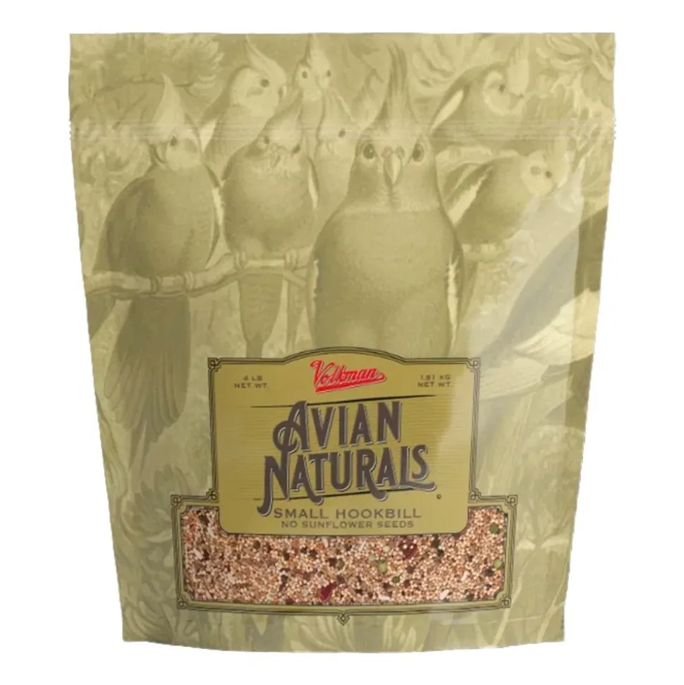 Volkman Seed Company Avian Naturals Small Hookbill Bird Food without Sunflower Seeds 4-lb