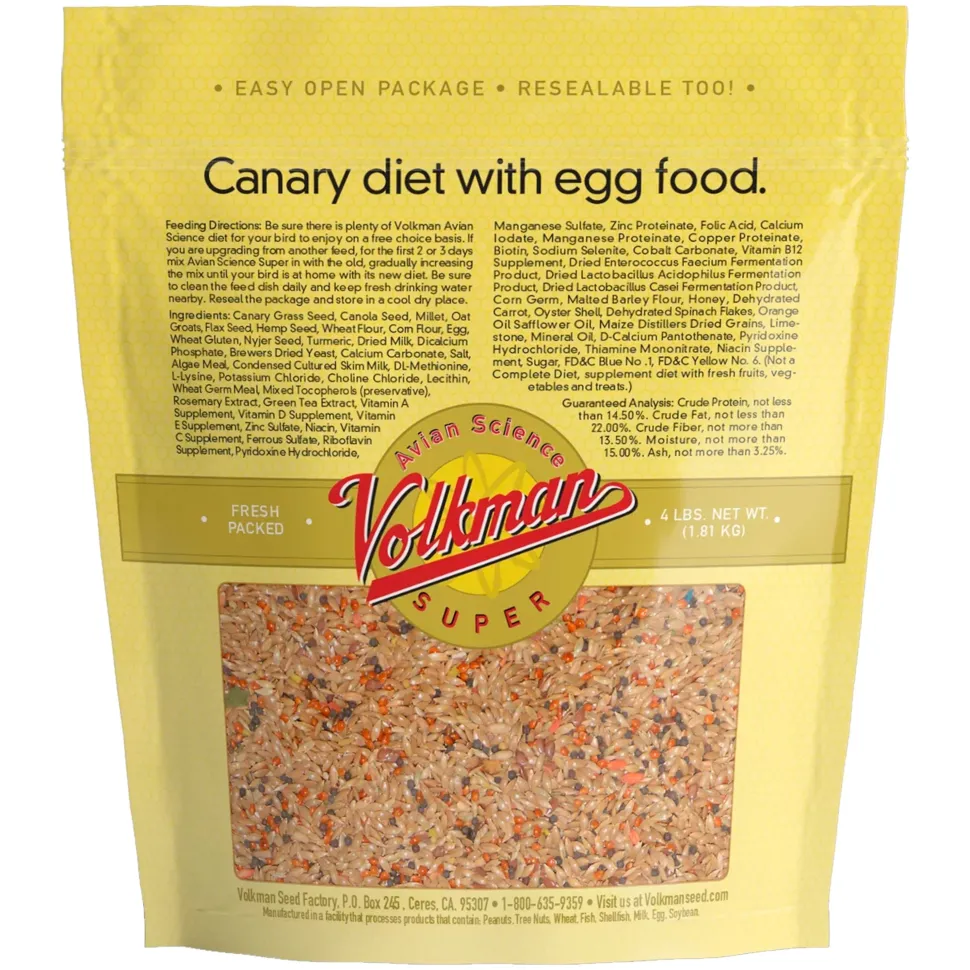 Volkman Seed Company Avian Science Super Canary Bird Treat 4-lb