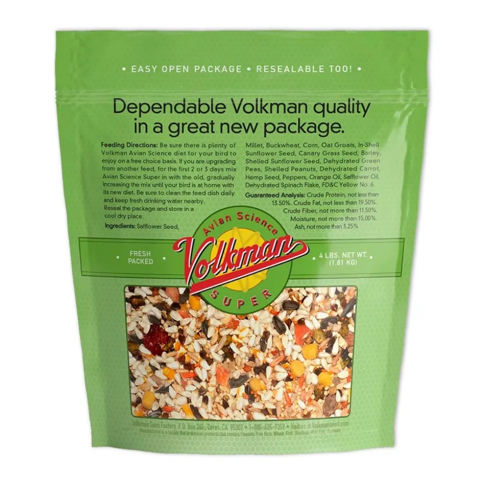 Volkman Seed Company Avian Science Super Parrotlet Bird Treat 4-lb