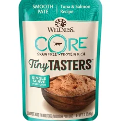 Wellness CORE Tiny Tasters Grain-Free Pate Wet Cat Food Tuna & Salmon 1.75-oz