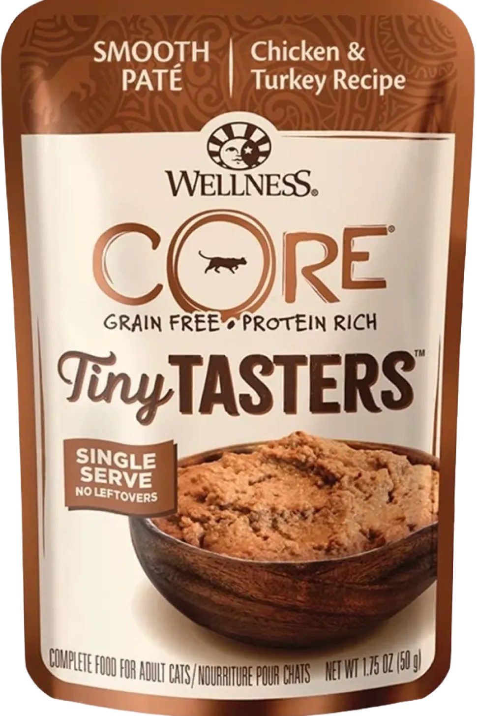 Wellness CORE Tiny Tasters Grain-Free Pate Wet Cat Food Chicken & Turkey 1.75-oz