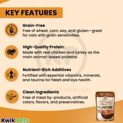 Wellness CORE Tiny Tasters Grain-Free Pate Wet Cat Food Chicken & Turkey 1.75-oz