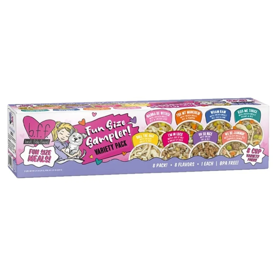 Weruva Best Fido Friend Fun Size Meals Fun Size Sampler Wet Adult Dog Food Variety Pack 2.75-oz Cups 8 Count