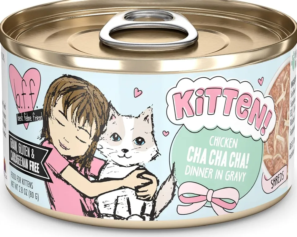 Weruva B.F.F. Kitten Chicken Cha Cha Cha! Dinner in Gravy Wet Cat Food 2.8-oz
