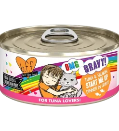Weruva B.F.F. OMG Tuna & Salmon Start Me Up Dinner in Gravy Wet Cat Food 5.5-oz