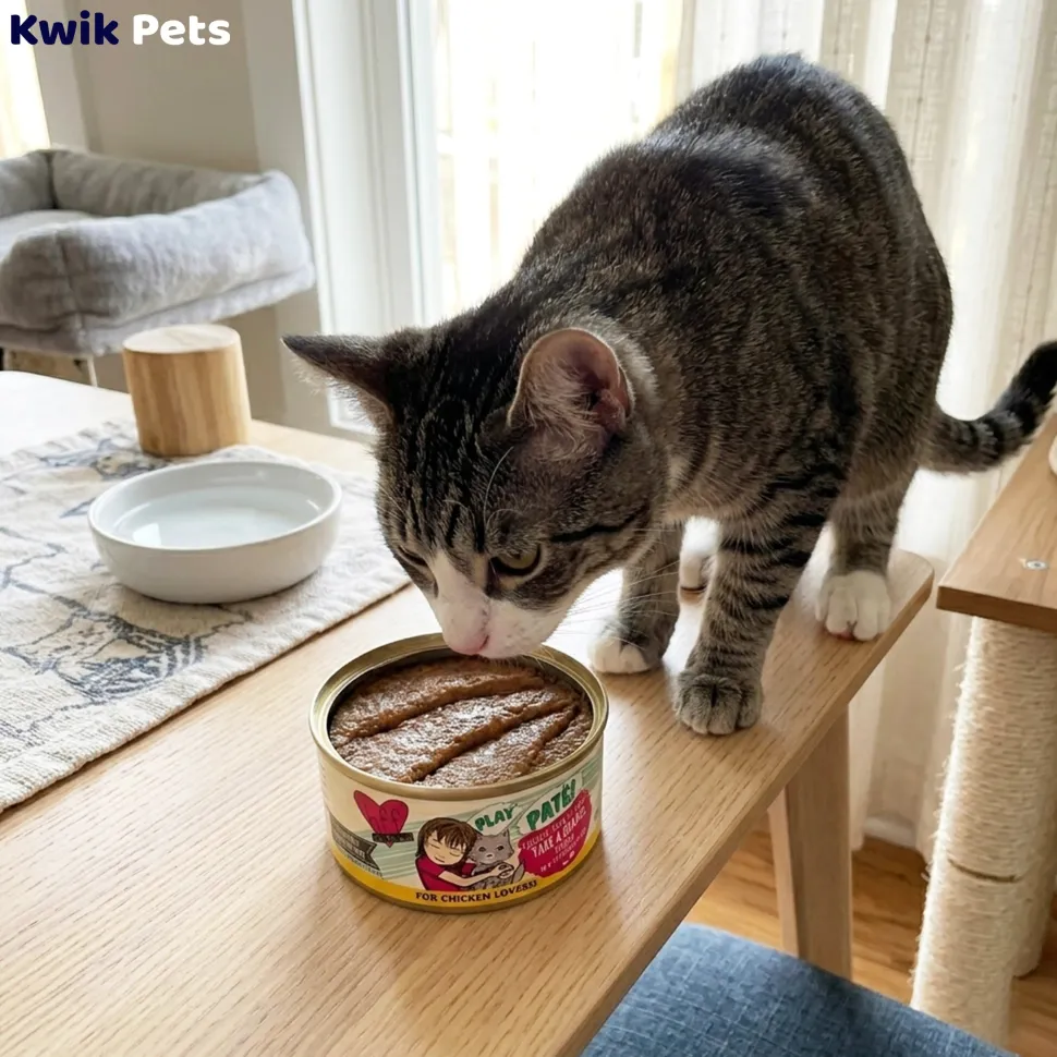 Weruva B.F.F. PLAY Paté Chicken, Duck & Turkey Take A Chance Dinner in a Hydrating Purée Wet Cat Food 5.5-oz