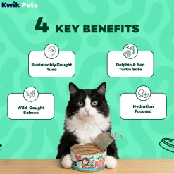 Weruva B.F.F. PLAY Paté Salmon & Tuna Tuck Me In Dinner in a Hydrating Purée Wet Cat Food 5.5-oz