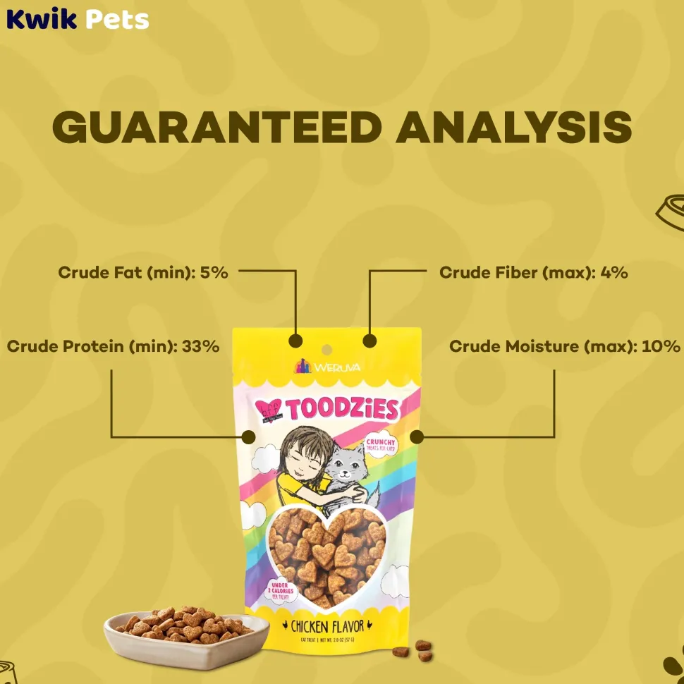 Weruva B.F.F. Toodzies Crunchy Chicken Cat Treats 2-oz