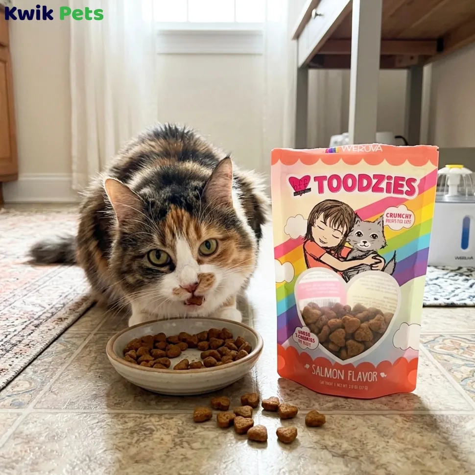 Weruva B.F.F. Toodzies Crunchy Salmon Cat Treats 2-oz