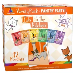 Weruva Cats in the Kitchen Pantry Party Variety Pack Wet Cat Food Pouches 3-oz 12 Count