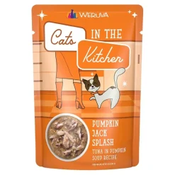 Weruva Cats in the Kitchen Pumpkin Jack Splash Wet Cat Food Tuna in Pumpkin Soup Recipe 3-oz