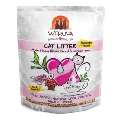 Weruva It's A Tea Potty! Clumping Wood Cat Litter with Hinoki Wood & Green Tea 6.7-lb