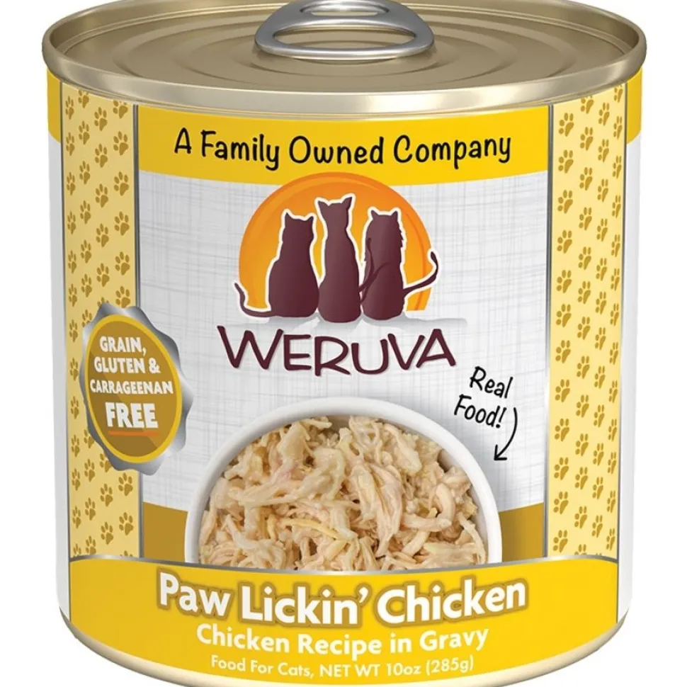 Weruva Paw Lickin' Chicken Grain-Free Wet Cat Food Chicken Recipe in Gravy 10-oz