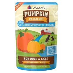 Weruva Pumpkin Patch Up! Food Supplement for Dogs & Cats Pumpkin with Coconut Oil & Flaxseeds 1.05-oz