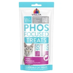Weruva Wx Phos Focused Lickable Cat Treats Tuna Formula in Hydrating Purée 0.5-oz Tubes 5 count