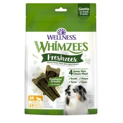 Whimzees Freshzees Natural Dental Dog Treats Medium 14 Count 14.81-oz