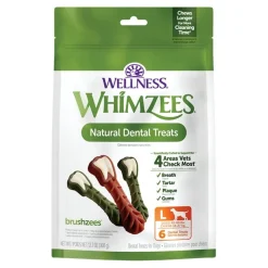 Whimzees Freshzees Natural Dental Dog Treats Large 6 Count 12.7-oz