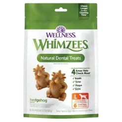 Whimzees Hedgehog Natural Dental Dog Treats Large 6 Count 12.7-oz