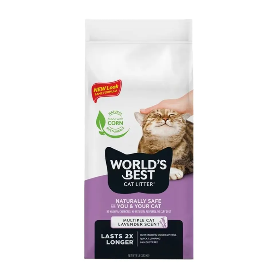 World's Best Cat Litter Multiple Cat Lavender Scented Formula 8-lb