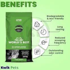 World's Best Cat Litter Original Unscented Formula 8-lb