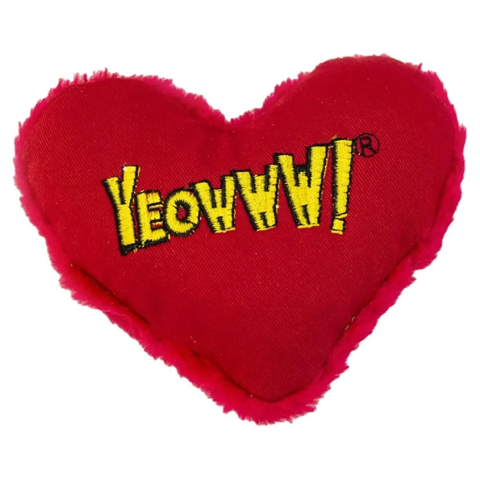 Yeowww! Hearrrt Attack Catnip Cat Toy 4-in