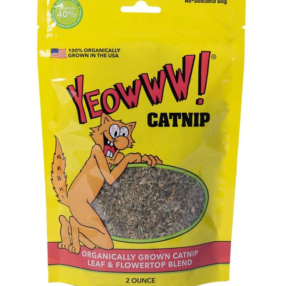 Yeowww! Organically Grown Leaf & Flowertop Blend Catnip 2-oz