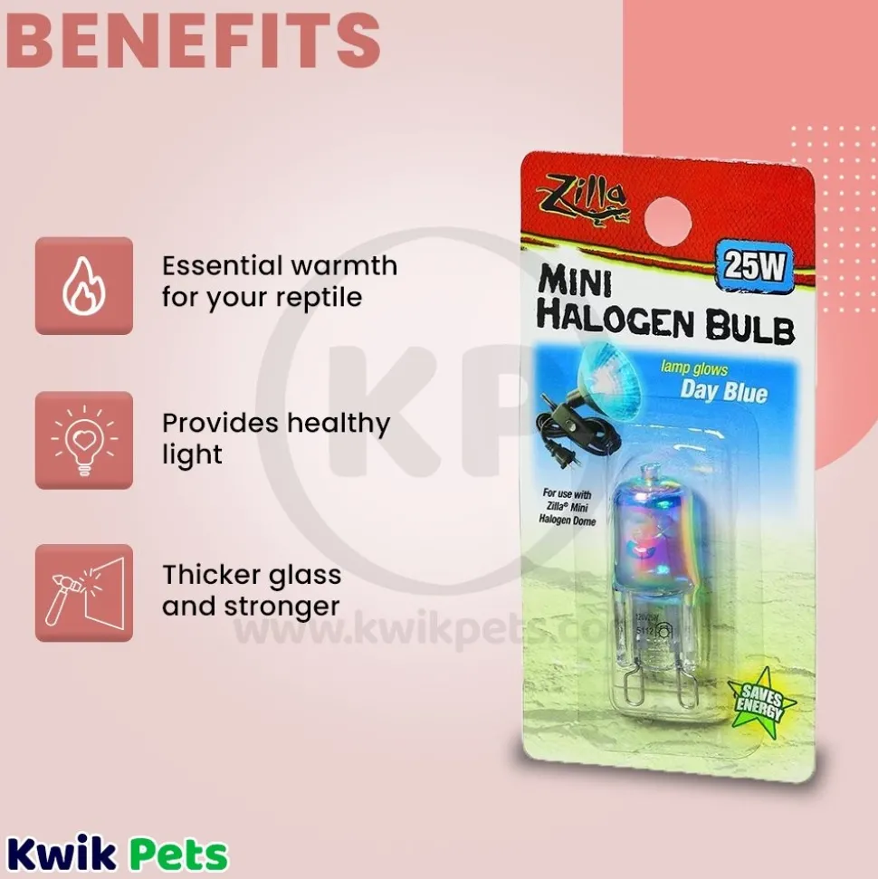 Zilla Day Blue Light & Heat Mini Halogen Bulb 25W