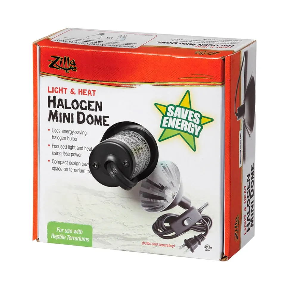 Zilla Light & Heat Halogen Mini Dome For Reptile Terrariums