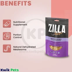 Zilla Mealworms Reptile Munchies 3.75-oz