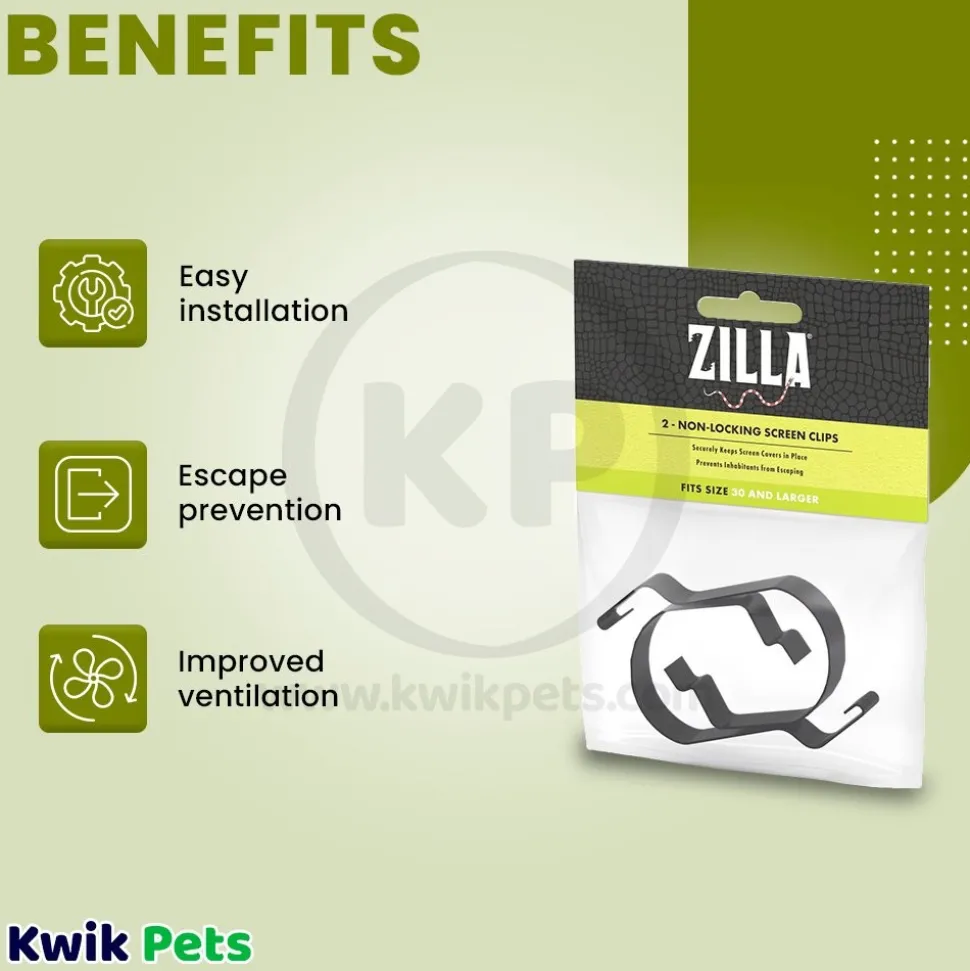 Zilla Non-Locking Screen Clips Large