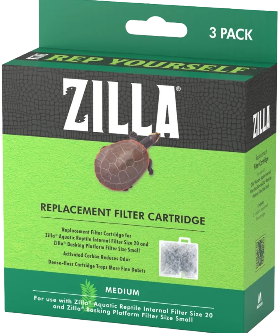 Zilla Replacement Filter Cartridges Medium 3 Count