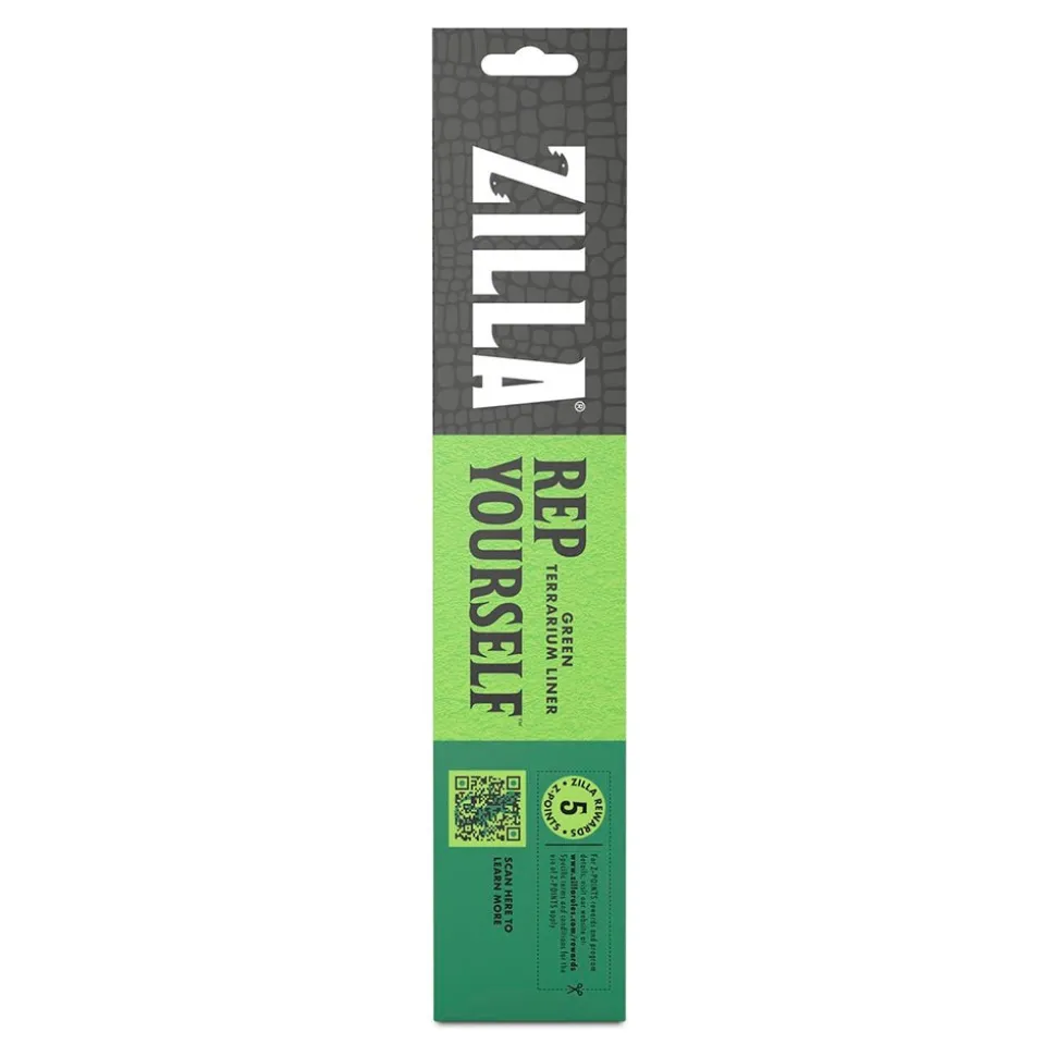 Zilla Reptile Terrarium Liners Green 15/20H/30X gal