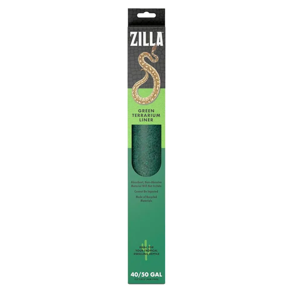 Zilla Reptile Terrarium Liners Green 30Br/40Br/50/65 gal