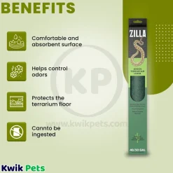 Zilla Reptile Terrarium Liners Green 30Br/40Br/50/65 gal