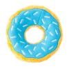 ZippyPaws Donutz Plush No-Stuffing Squeaky Dog Toy Blueberry Medium