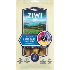 Ziwi Air Dried Dog Treats Lamb Ears Liver Coated 2.1-oz
