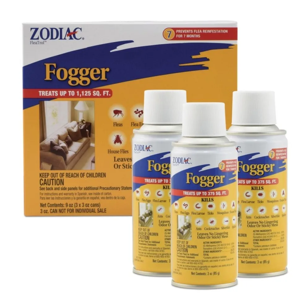 Zodiac Flea & Tick Room Fogger 3 Count 3-oz