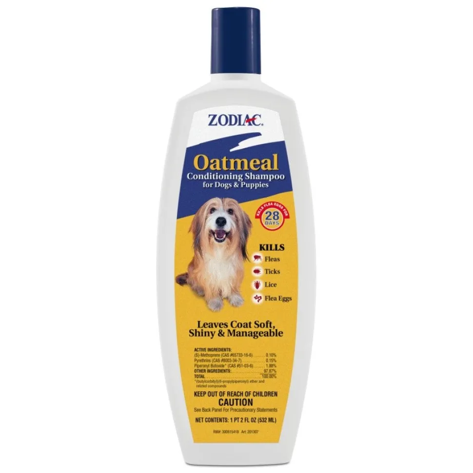 Zodiac Oatmeal Conditioning Shampoo for Dogs & Puppies 18-oz