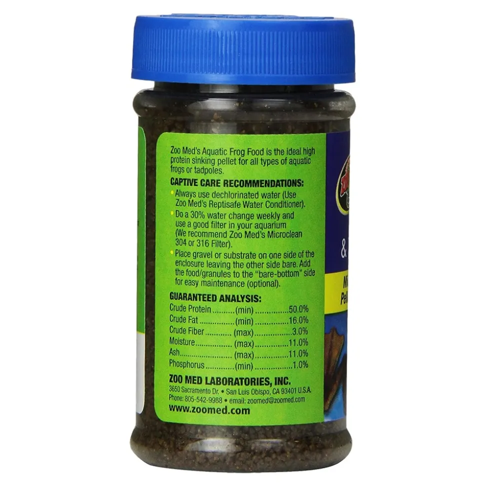 Zoo Med Aquatic Frog & Tadpole Dry Food 2-oz